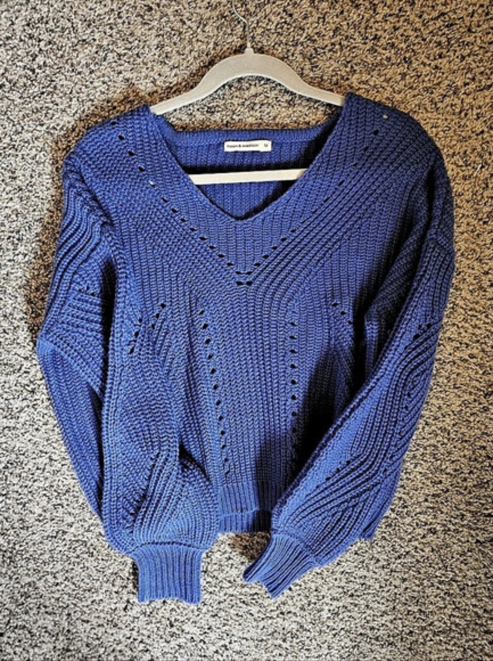 moon & madison Blue Knit Sweater